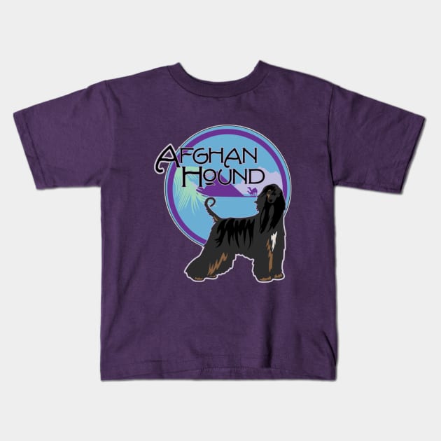 Afghan Hound Kids T-Shirt by PB&J Designs